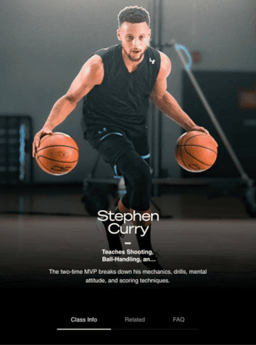 Inside Stephen Curry's MasterClass training program