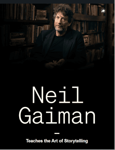 Introducing Neil Gaiman as a MasterClass instructor