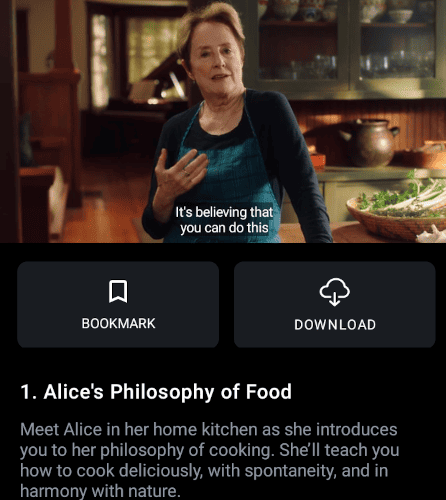 Alice Waters presents her food philosophy in MasterClass