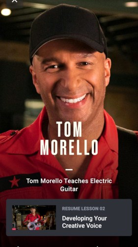 Famous guitarist Tom Morello teaches his own MasterClass