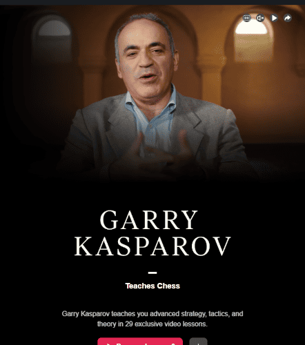 Garry Kasparov MasterClass - meet your instructor
