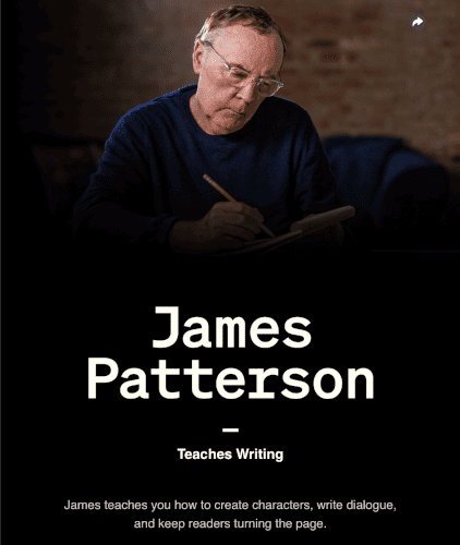 Inroducion of James Patterson's MasterClass