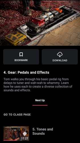Morello explains about pedal settings