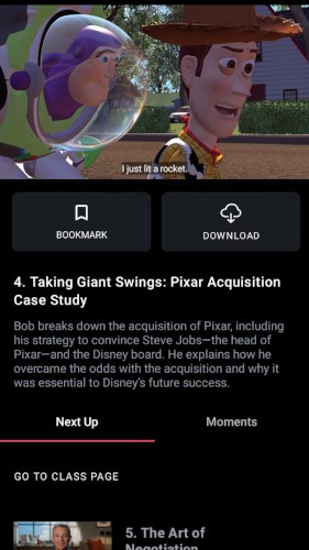 Developing strategy for Pixar acquisition by Disney