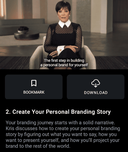 Kris Jenner shares her story about power of personal branding