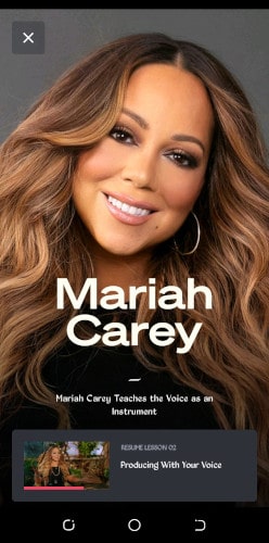 Mariah Carey Masterclass on vocals and songwriting