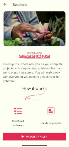 MasterClass membership includes Sessions