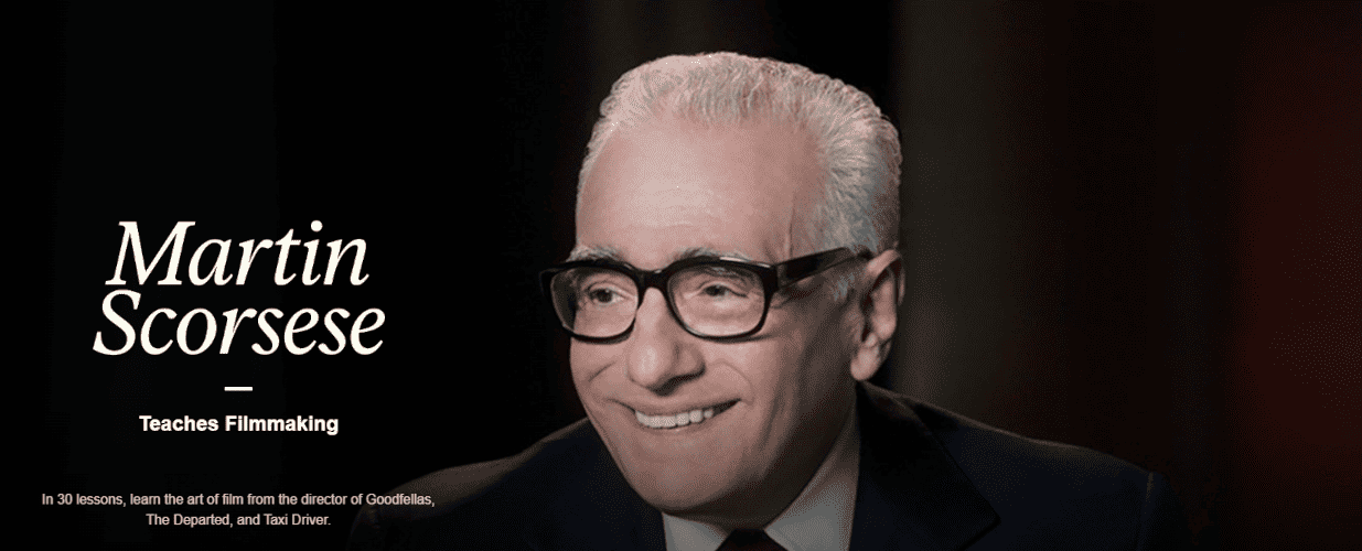 Best art and entertainment MasterClass: Martin Scorsese