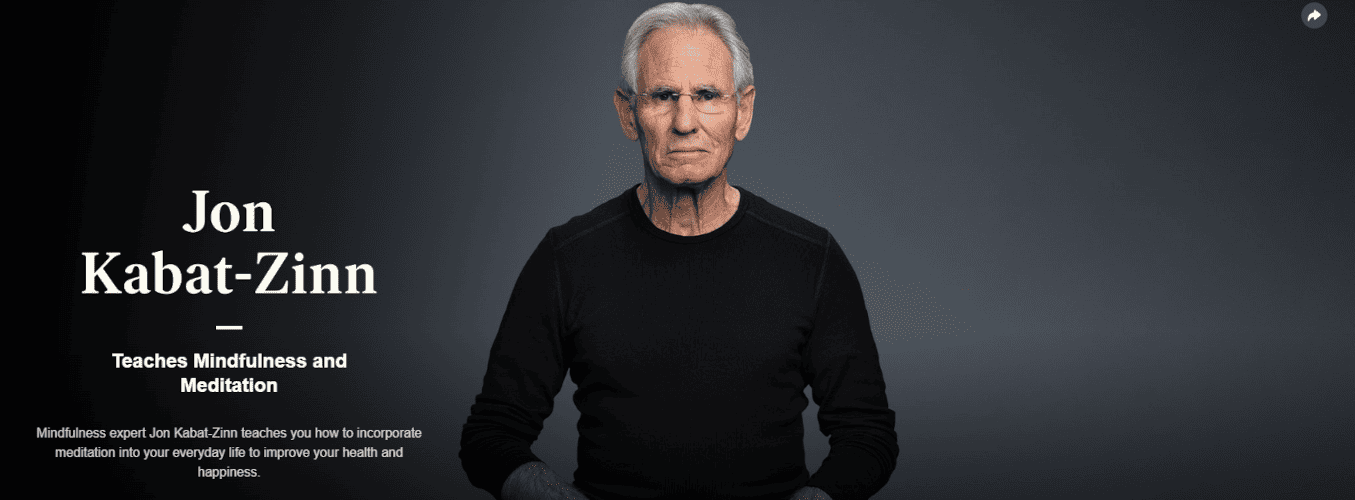 Best wellness MasterClass: Jon Kabat Zinn