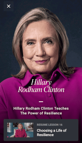 Hillary Rodham Clinton MasterClass